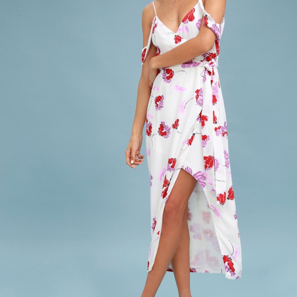 Bardot Floral Wrap Dress Bloomingdales Exclusive - Picture 3 of 4